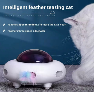 Auto Feather Catching Electric Cat Toy