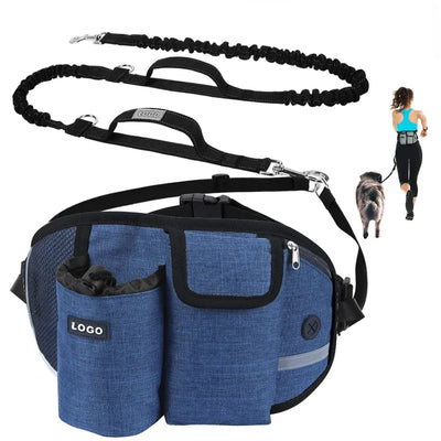 Multifunctional Outdoor Pet Waist pack with Towing Rope