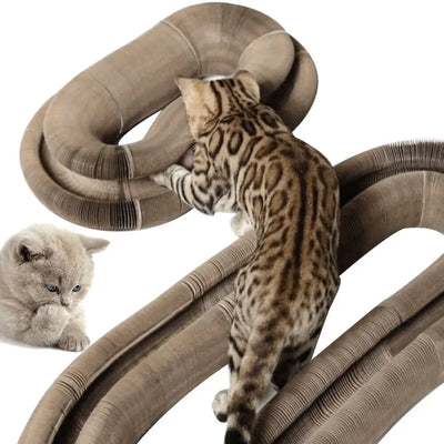 Foldable Cat Scratching Board & Bed - Interactive Toy