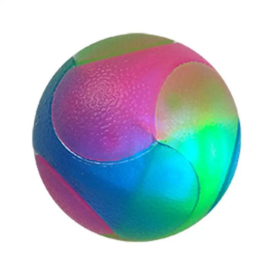 Glowing LED Interactive Pet Ball Toy - Flashing, Elastic & Fun for Cats & Small Dogs